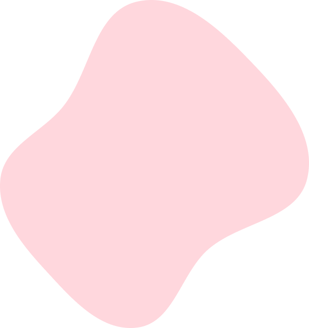 A pink and black blob